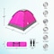 Leisure Sports 2-Person Dome Tent, Rain Fly and Carry Bag, Easy Set Up for Camping, Backpacking, Hiking (Pink) 248158AXH - alternate 2